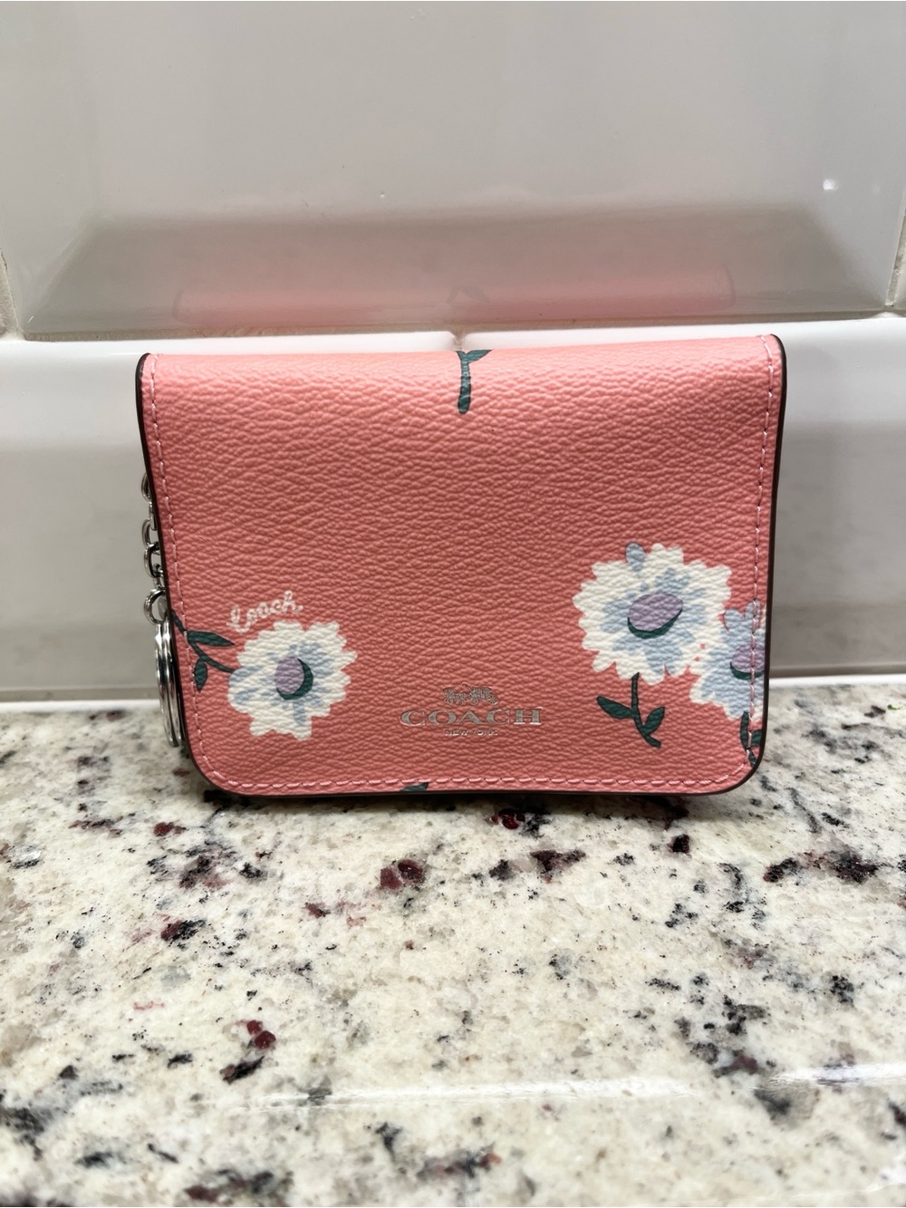 Coach Daisy Floral Snap Wallet/Card Case NWOT